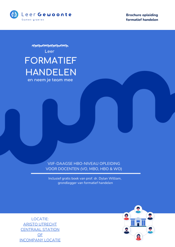 Brochure 5 daagse opleiding Formatief Handelen