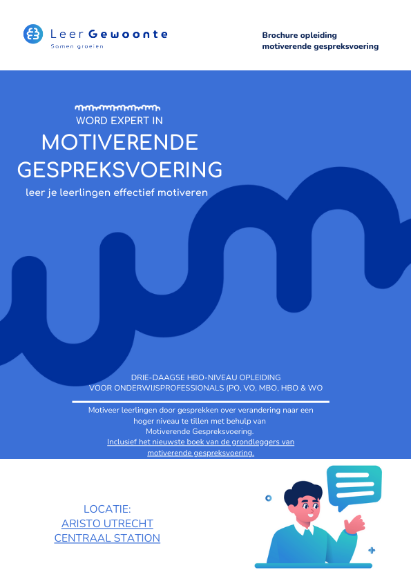 Brochure Motiverende Gespreksvoering