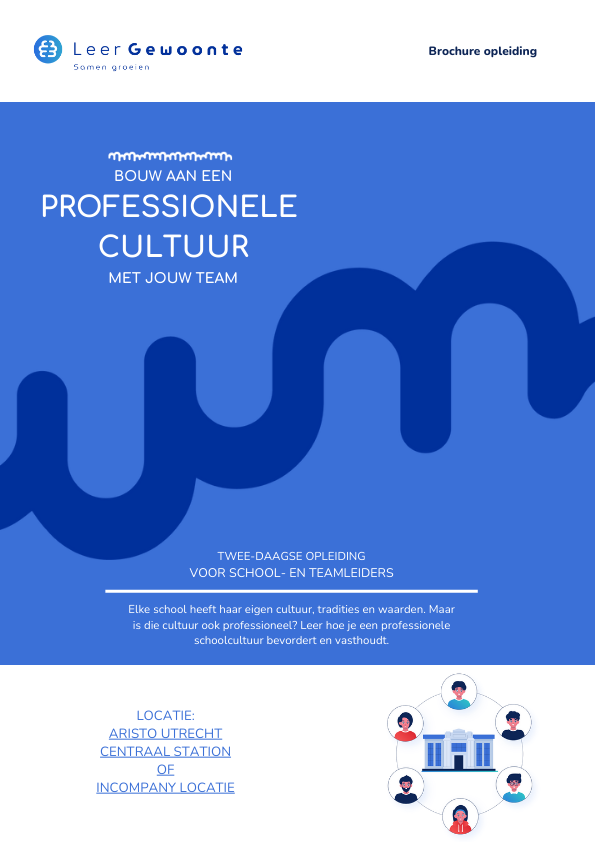 Brochure Professionele Schoolcultuur